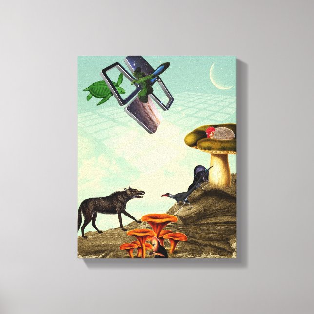 Lienzo Un planeta verde y respirable (Anverso)