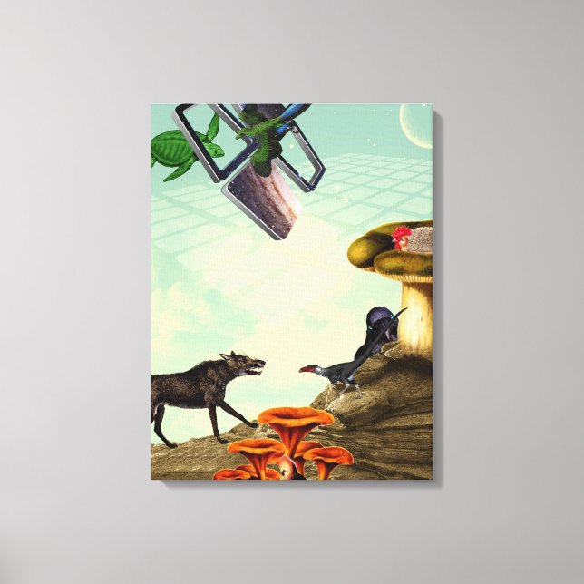 Lienzo Un planeta verde y respirable (Anverso)