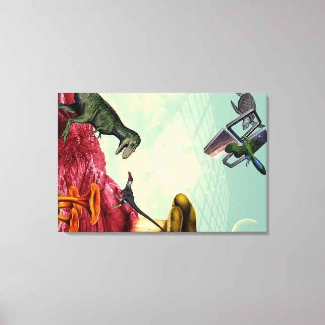 Lienzo Un planeta verde y respirable (Anverso)