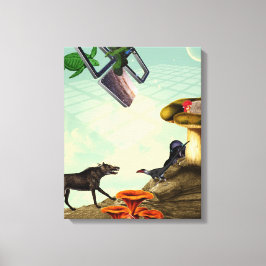 Lienzo Un planeta verde y respirable