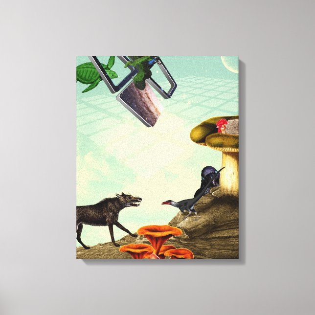 Lienzo Un planeta verde y respirable (Anverso)