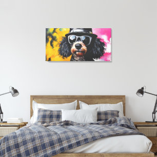 LIENZO UN POODLE SALVAJE
