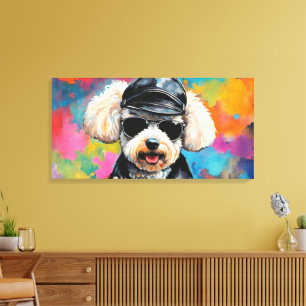 LIENZO UN POODLE SALVAJE 3