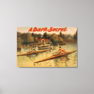 Lienzo Un poster de teatro del secreto oscuro