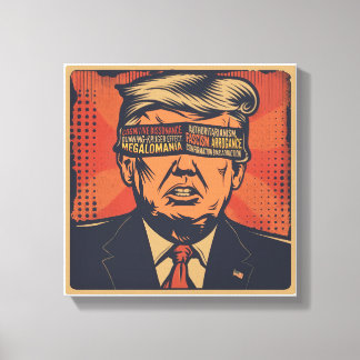 Lienzo Un presidente con los ojos vendados por problemas