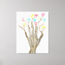 Lienzo Un puñado de árbol de formas