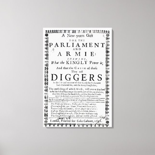 Lienzo Un regalo de Año Nuevo (Anverso)