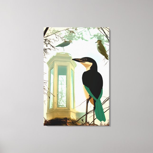 Lienzo Un respiro profundo antes de que el frío se ponga. (Anverso)