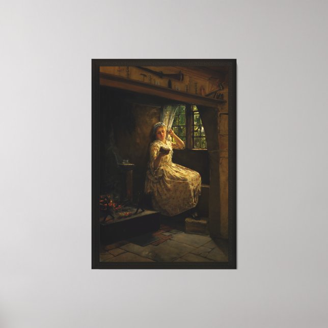 Lienzo Un rincón de costado por Frank Millet (Anverso)