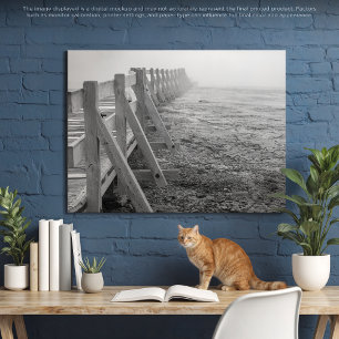 Lienzo Un sendero de piedras amarillas polvorientas