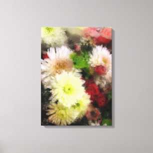 Lienzo Un Shimmer De Flores En Acuarela