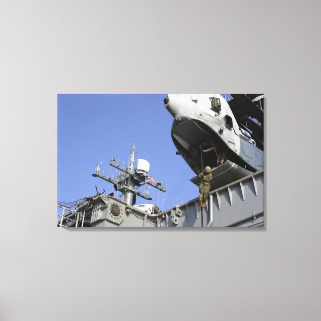 Lienzo Un soldado de cuerdas rápidas (Anverso)