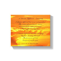 " Un Sueño Diferido - Emergente" Canvas Sunrise