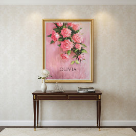 Lienzo Un sueño personalizado en tonos de rosa
