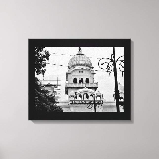 Lienzo Un templo en India (Anverso)