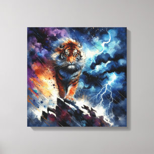Lienzo Un tigre majestuoso
