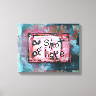 Lienzo un tiro de la esperanza