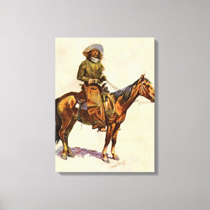 Lienzo Un vaquero de Arizona por Remington, Oeste Vintage