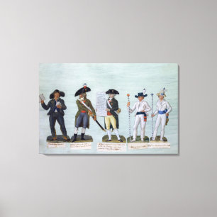 Lienzo Un vendedor del periódico, ciudadano listo para