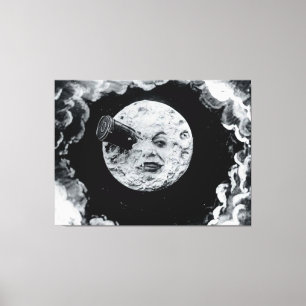 Lienzo Un viaje a la luna