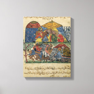 Lienzo Un viejo hombre y un hombre joven