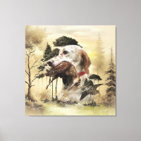 Un Woodcock con el setter inglés