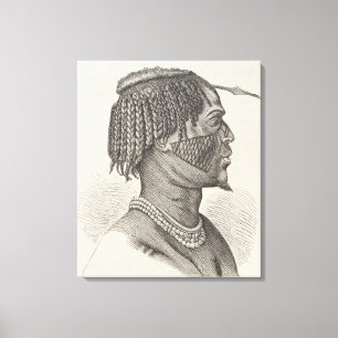 Lienzo Un Zandeh de la historia de la humanidad