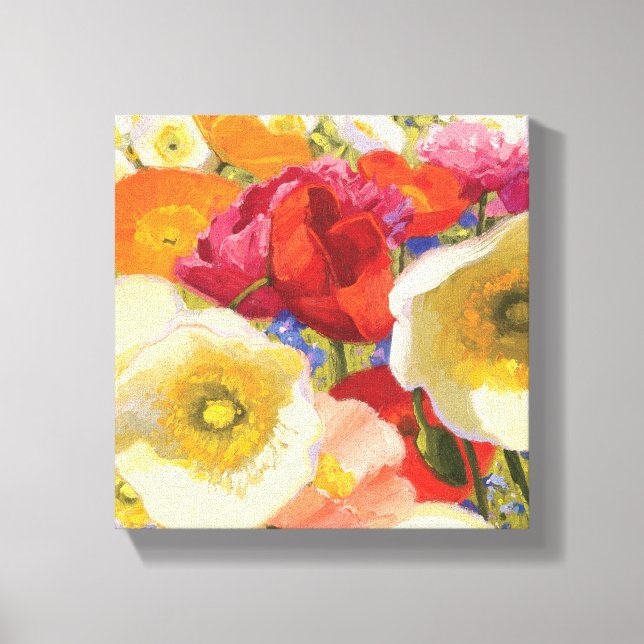 Lienzo Una abundancia de flores (Anverso)