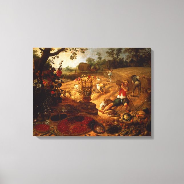 Lienzo Una alegoría de verano (Anverso)