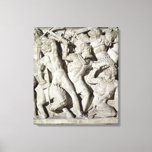 Lienzo Una batalla entre romanos y galatianos