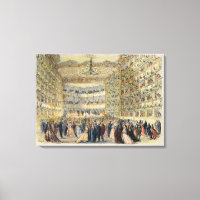 Una bola enmascarada en el Teatro Fenice, Venecia,