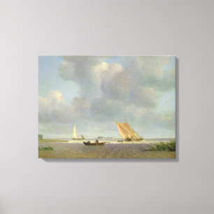 Lienzo Una brisa fresca en el Elba, c.1830