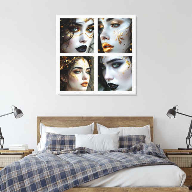 Lienzo Una Cara en el Tiempo  (Insitu(Dormitorio))