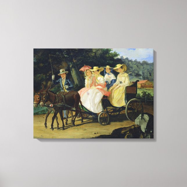 Lienzo Una carrera, 1845-46 (Anverso)
