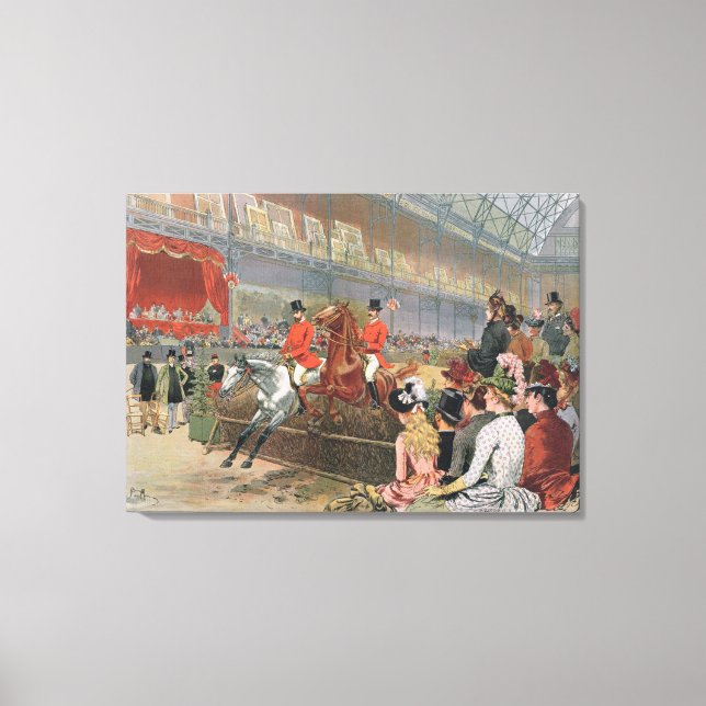 Lienzo Una carrera de caballos, 1886 (Anverso)