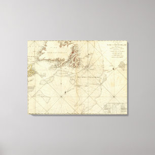 Lienzo Una carta de los bancos de Terranova