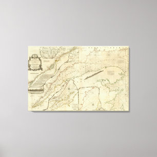 Lienzo Una carta exacta del río St Lawrence