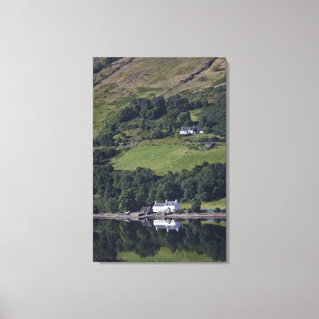 Lienzo Una Casa A Lo Largo Del Agua (Anverso)