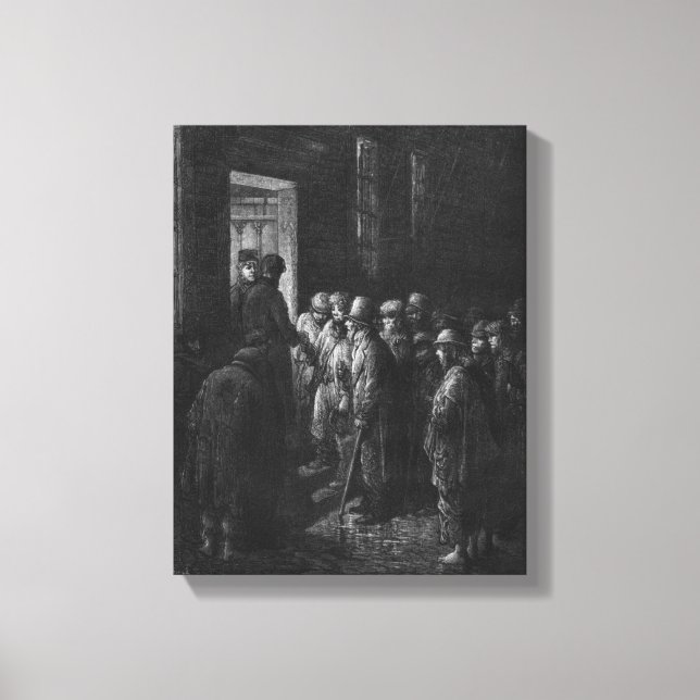 Lienzo Una casa de refugio (Anverso)