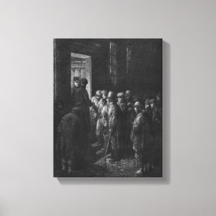 Lienzo Una casa del refugio