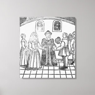 Lienzo Una ceremonia de boda