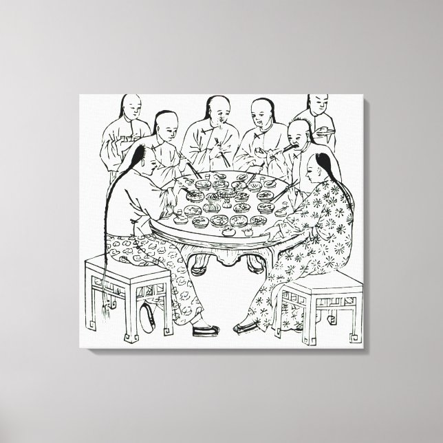 Lienzo Una Comida Amigable (Anverso)