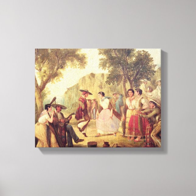 Lienzo Una danza popular (Anverso)