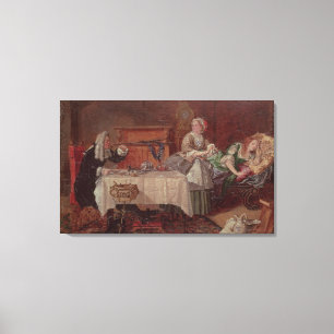 Lienzo Una escena de "Tartuffe" por Moliere, 1850