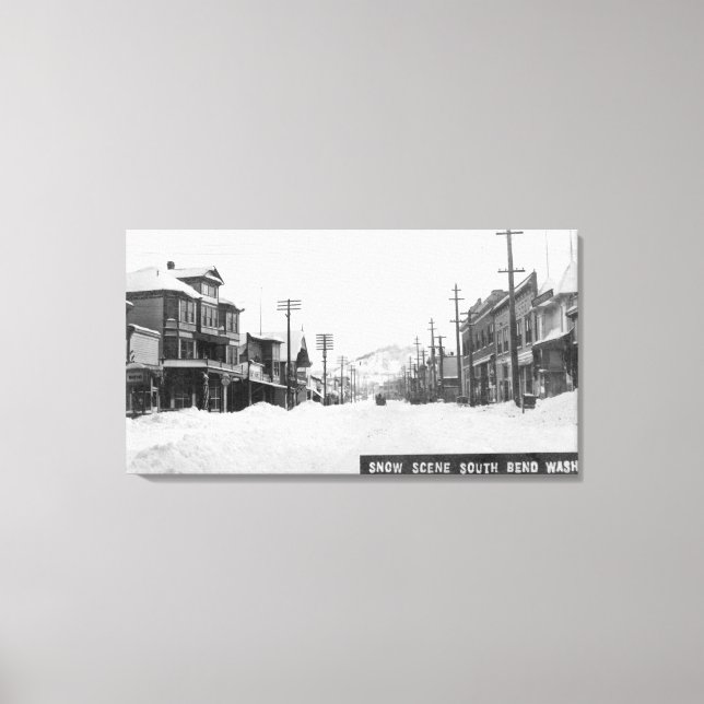 Lienzo Una escena nevada (Anverso)