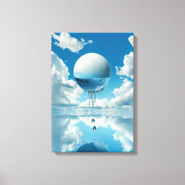 Lienzo Una esfera en forma de borrador