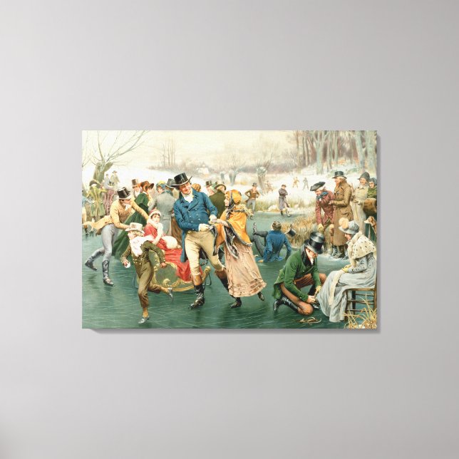 Lienzo Una Feliz Navidad, de los Años Anuales, 1907 (Anverso)