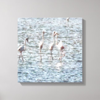 Lienzo Una Flamboyante Patata De Flamingos