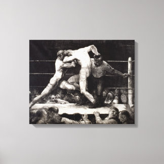 Lienzo Una grata en Sharkey's - George Bellows Boxing Lit