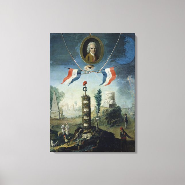 Lienzo Una historia de la revolución (Anverso)